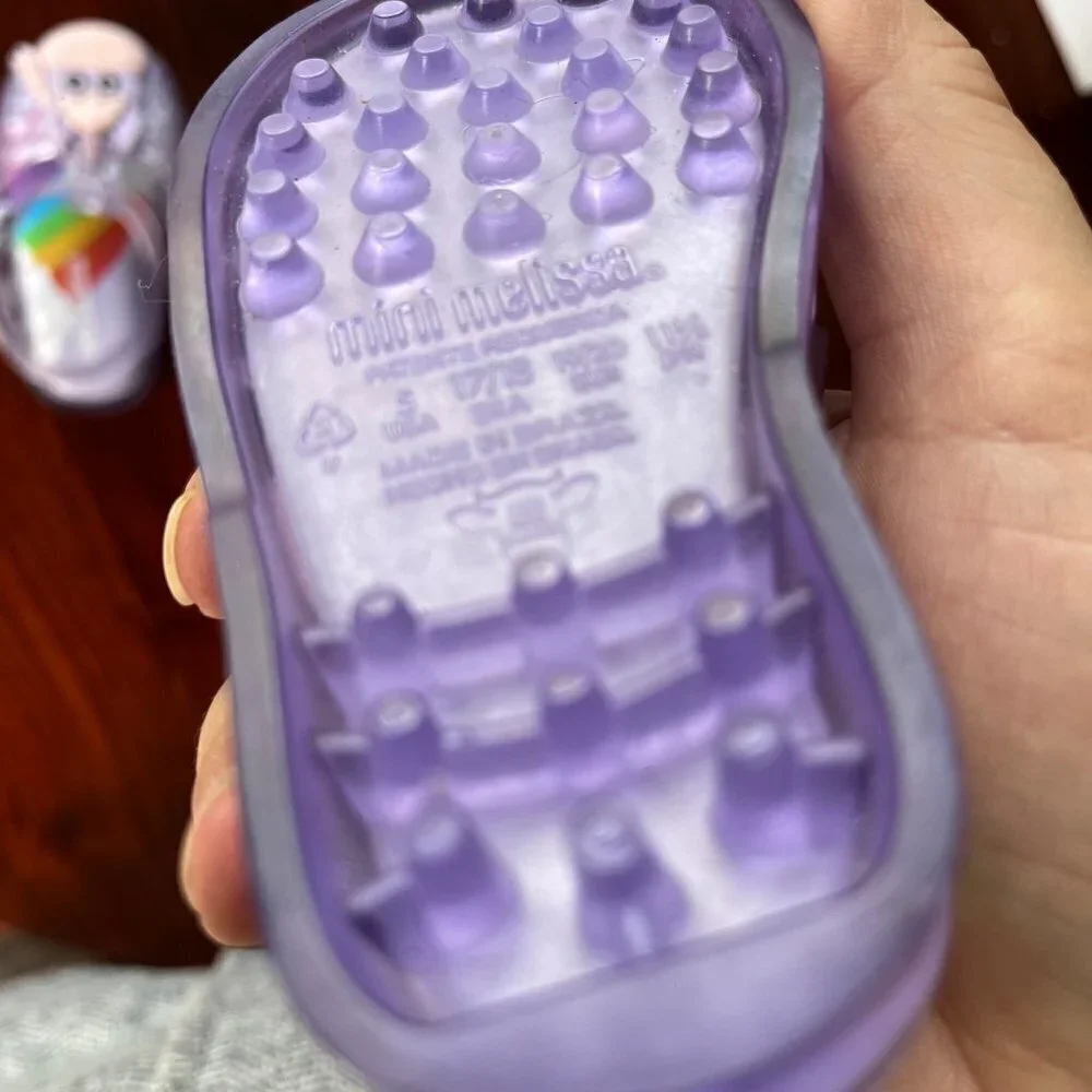 Mini Melissa Possession Unicorn‎ Purple Sandals- Size 5